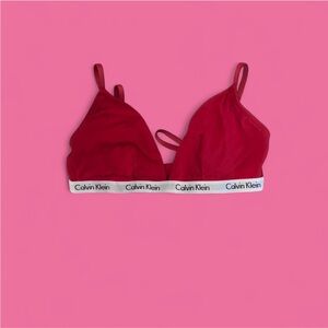 Calvin Klein Scarlet Triangle Bralette